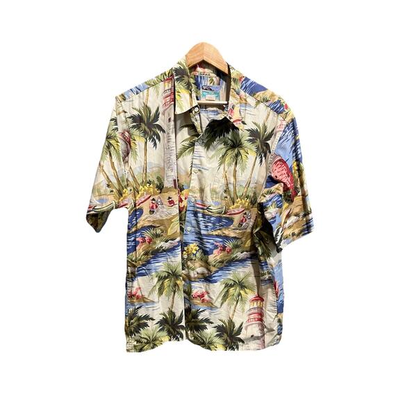 Reyn Spooner Short Sleeve Hawaiian Men's Casual Button Down Shirt Size XL - Picture 1 of 4